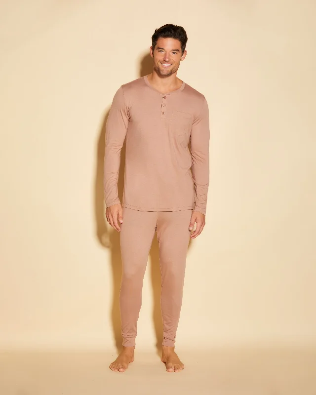 Men's Henley & Jogger Pajama Set