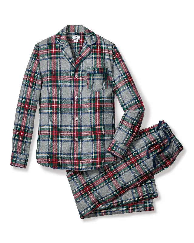 Men's Brushed Cotton Pajama Set in Westminster Tartan