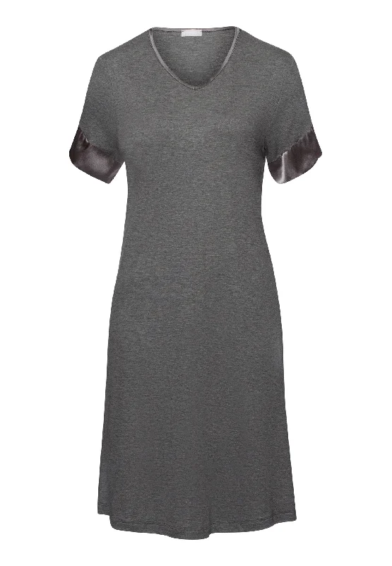 Virginia TENCEL™ and Cotton Nightgown | Stone Melange 74874-1119