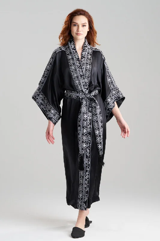 Couture Ysobel Embroidered Silk Robe