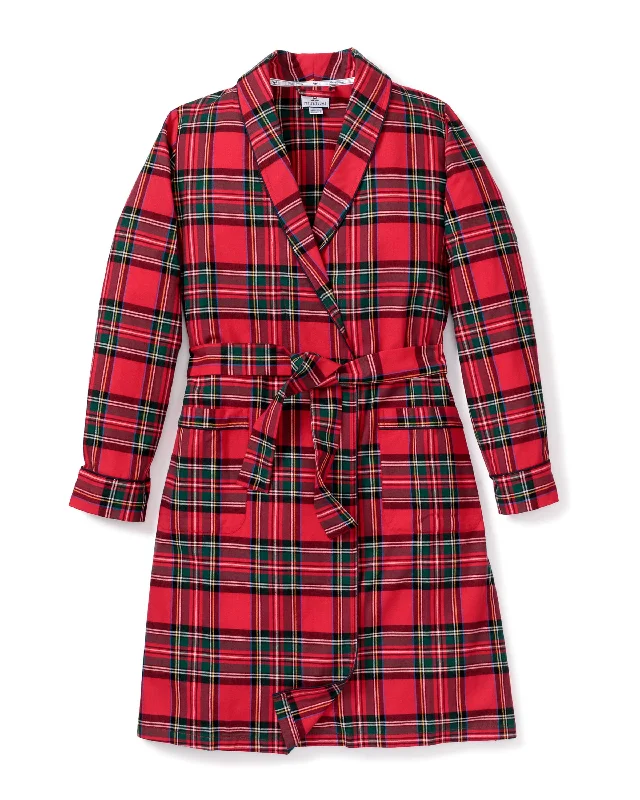 Women's Brushed Cotton Robe in Imperial Tartan