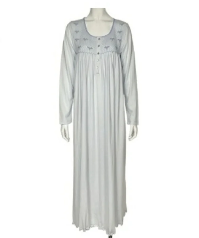 MARELLE~ Sue long sleeve long smock nightgown