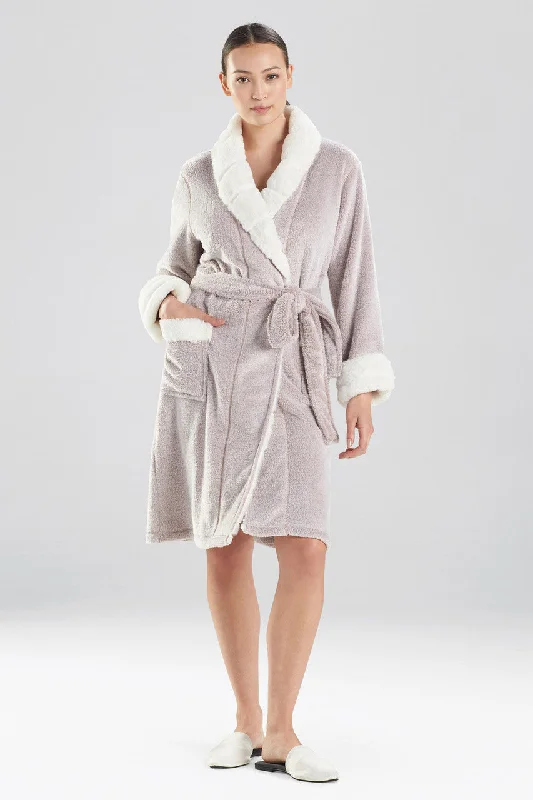 Plush Faux Fur Short Robe