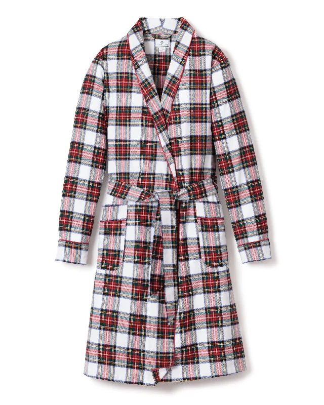 Women's Brushed Cotton Robe in Balmoral Tartan