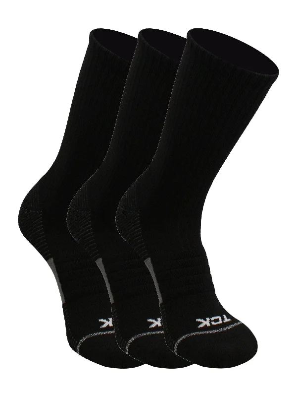 Athletic Sports Socks Crew Length 3-pack