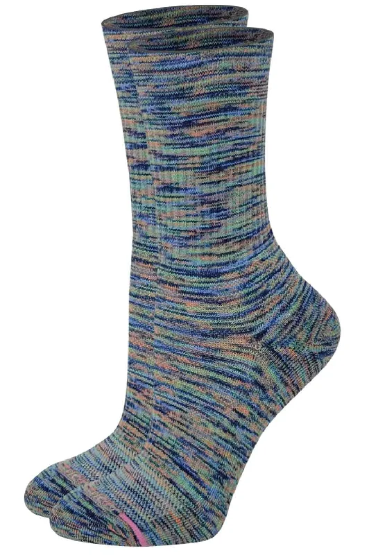 Compression Crew Socks | Spacedye Half-Cushion | Dr Motion Women ( 1 Pair )