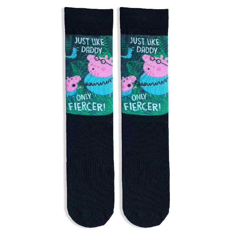 Daddy Pig 'Just Like Daddy' Adult Printed Socks