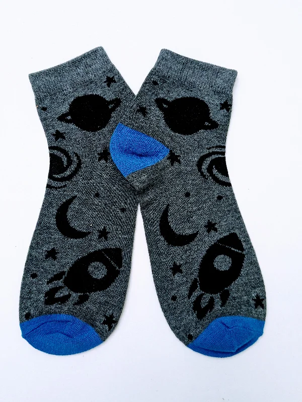 Space Low Crew Socks