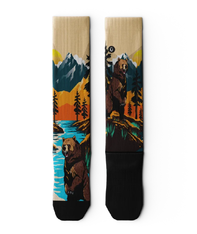 Grizzly Bear Knee High Compression Socks