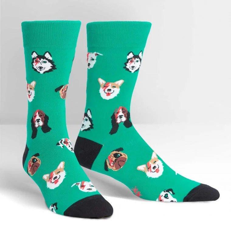 Sock It To Me Men's Crew Socks - Dogs of Rock