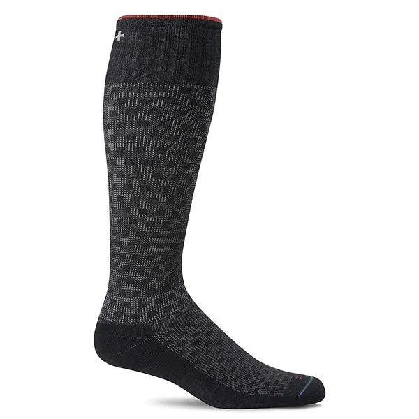 SockWell Men's Shadow Box Knee High Socks - 15-20 mmHg